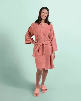 Bata de Baño Tulum Deep Rose